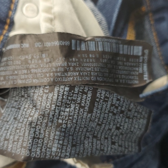 ZARA The New Daddy Straight Leg Raw Hem Jeans Size 6 - Picture 11 of 16